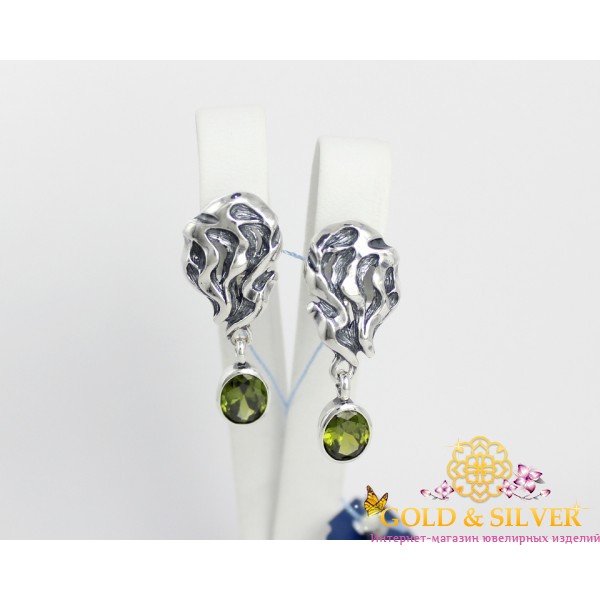 Жіночі сережки срібні "Таємниці рифу" 2488 , Gold &amp Silver Gold & Silver, Украина